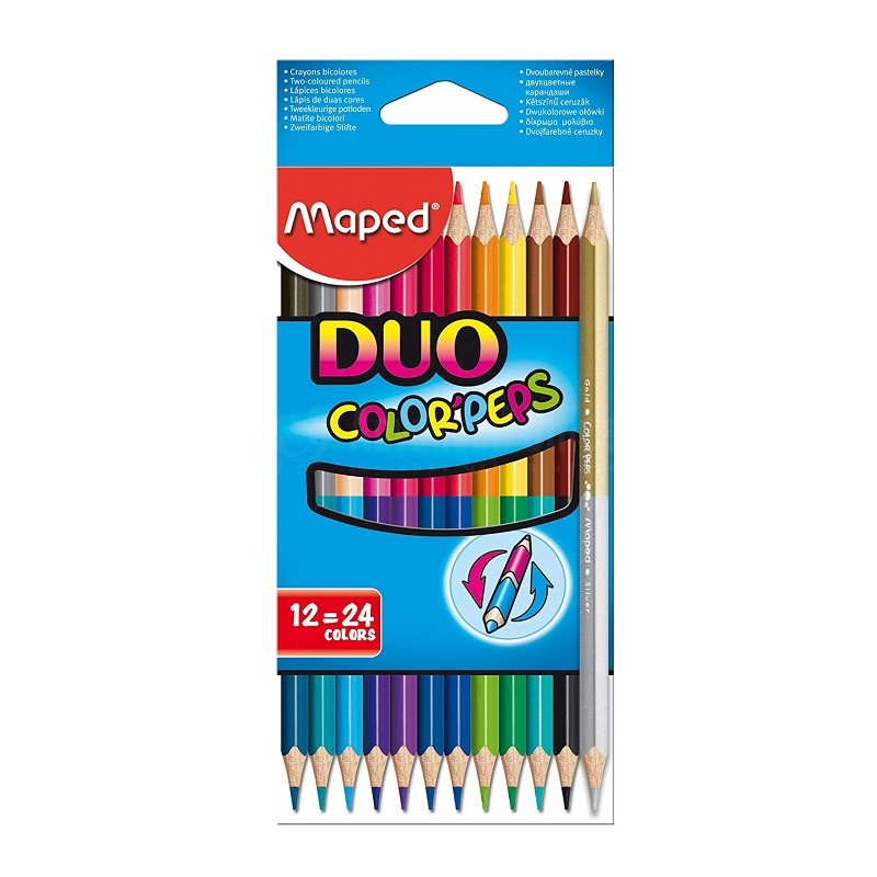 CRAYONS DE COULEUR MAPED 12/18 DUO 829600